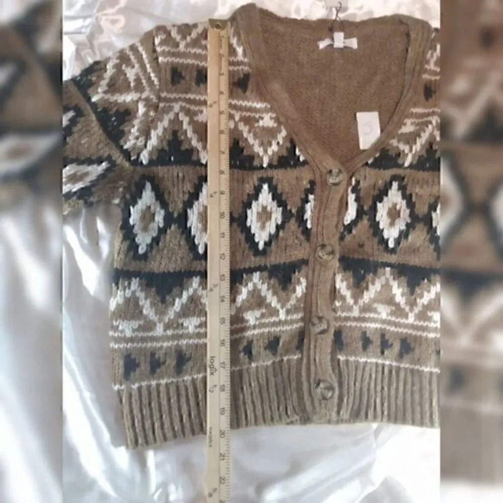 BB Dakota Steve Madden Spice of life button up cardigan sweater S - Picture 10 of 14